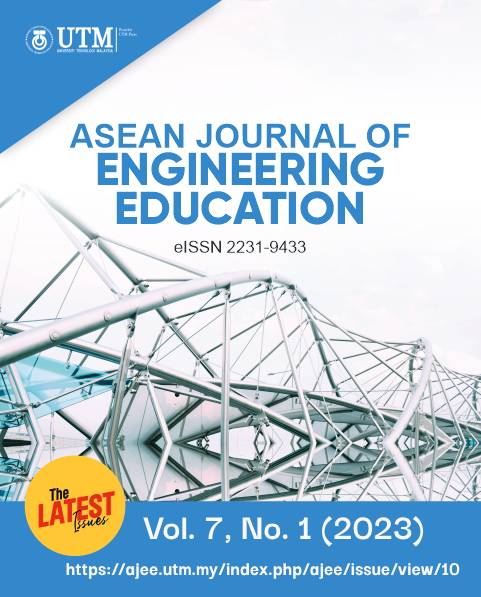 					View Vol. 7 No. 1 (2023): ASEAN Journal of Engineering Education
				